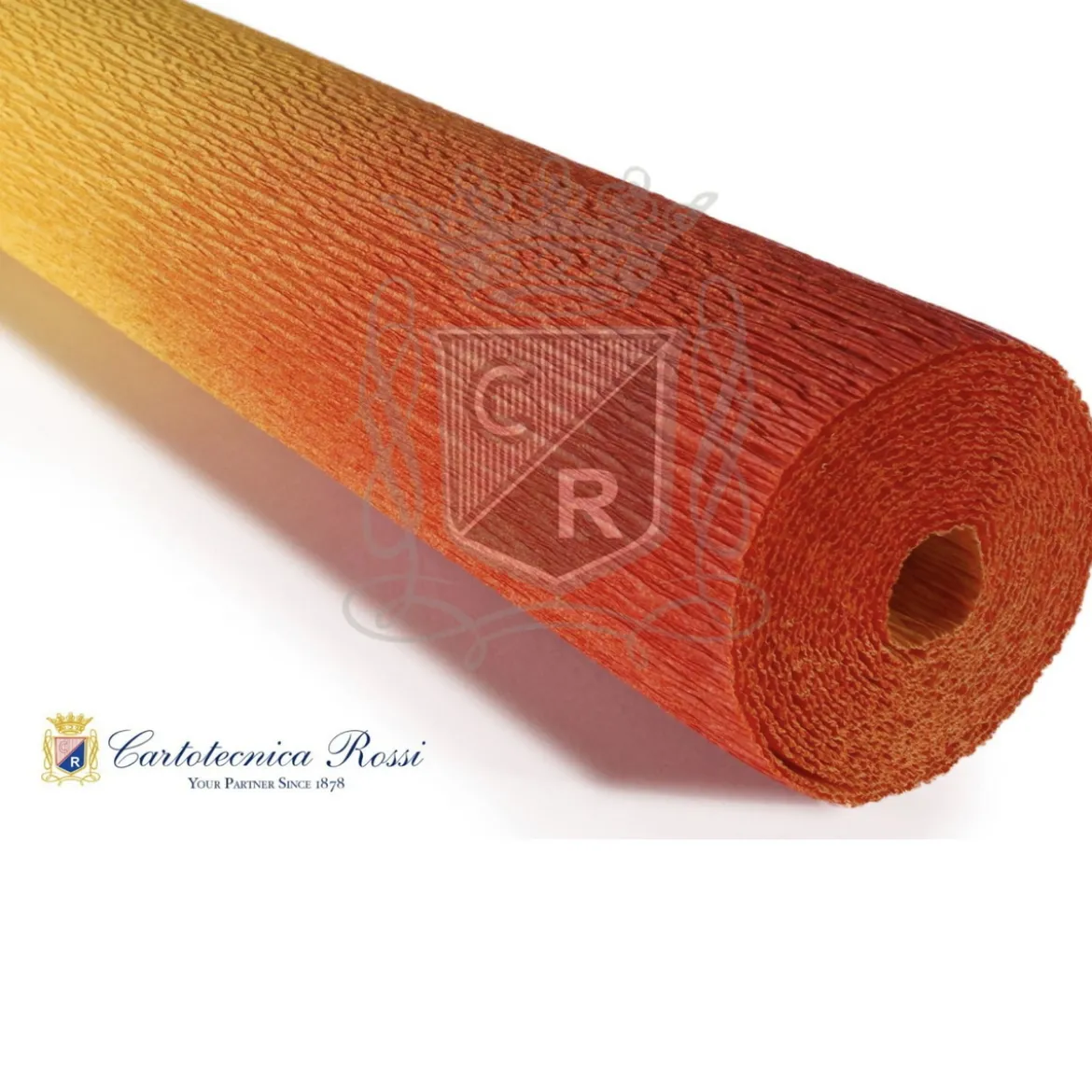 Cartotecnica Rossi kräppapper 593 – mörklila, 180 g rulle (144 g/m²) à 50×250 cm