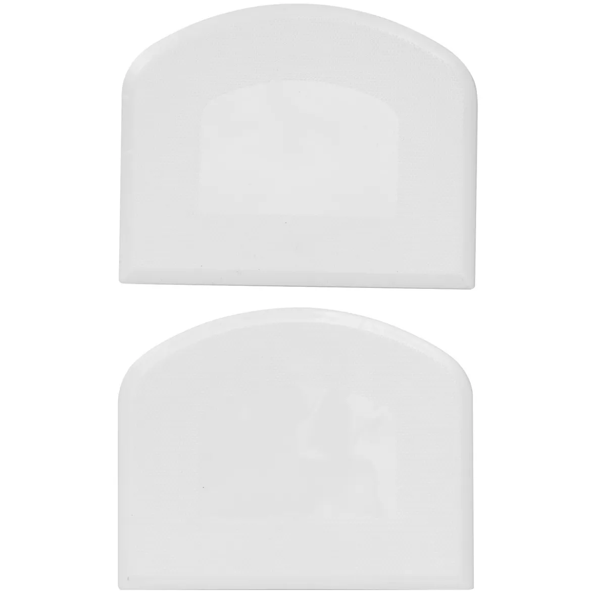Degskrapor av plast 2-pack, 11,7×9,2 cm stora. Tjocklek 0,25 cm