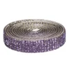 Dekorband självhäftande med strasstenar 1 meter×10 mm roséguld