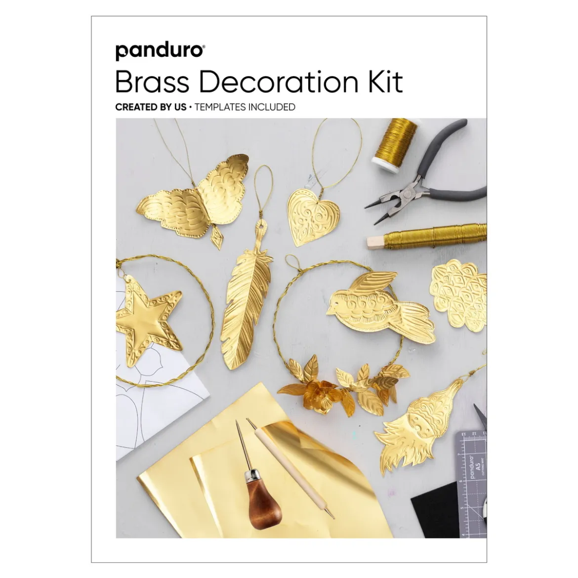 DIY-kit Skapa vackra föremål & dekorationer med glänsande mässing