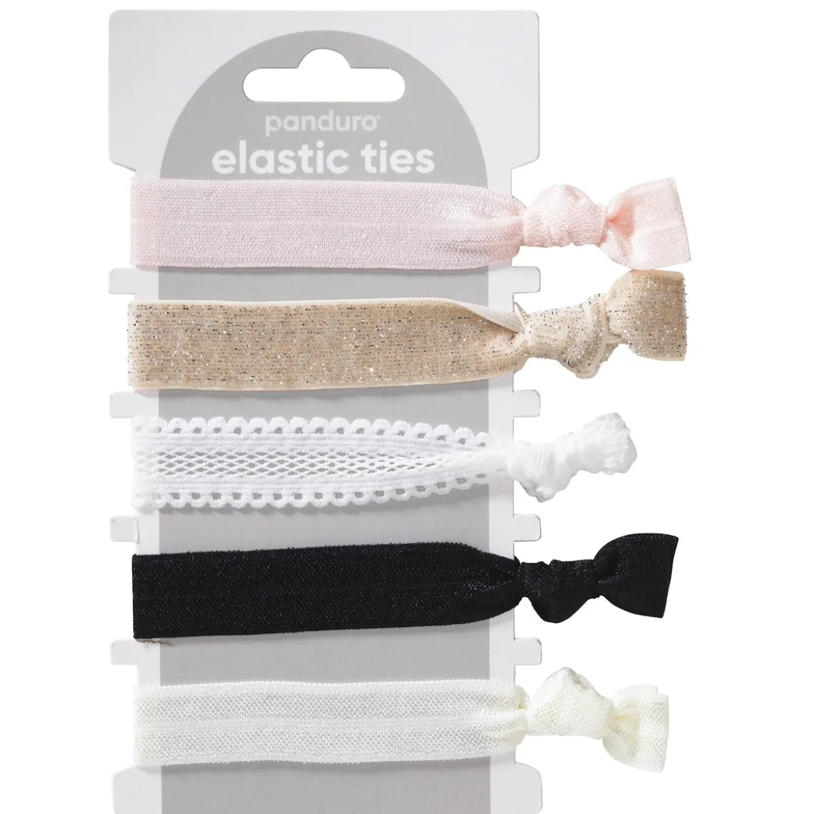 Elastiska band Classy, 5 st. i olika utförande 24–25 cm långa, 2 cm breda