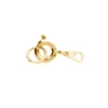 Fjäderlås med motring / ringögla – Ø 5 mm. Guldfärgade, 50-pack.