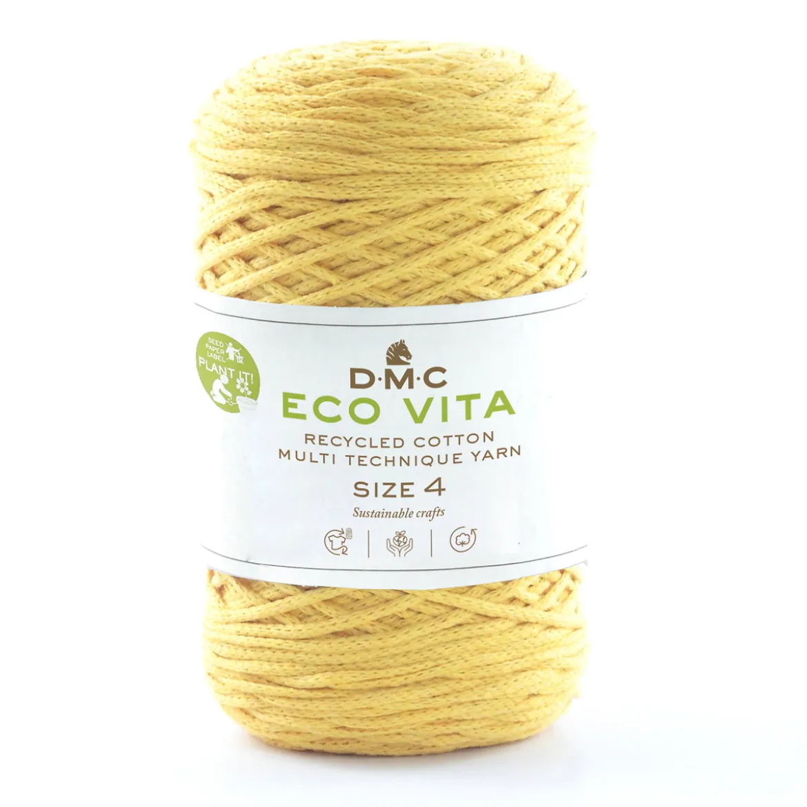 Garn DMC Eco Vita 4 250g – gul 09