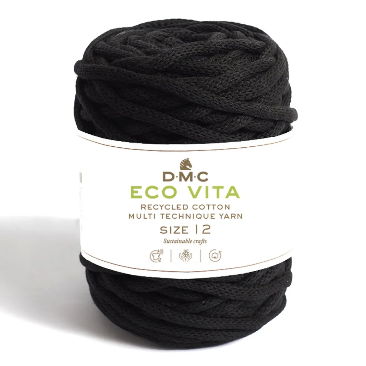 Garn DMC Eco Vita 12 250g – svart 02
