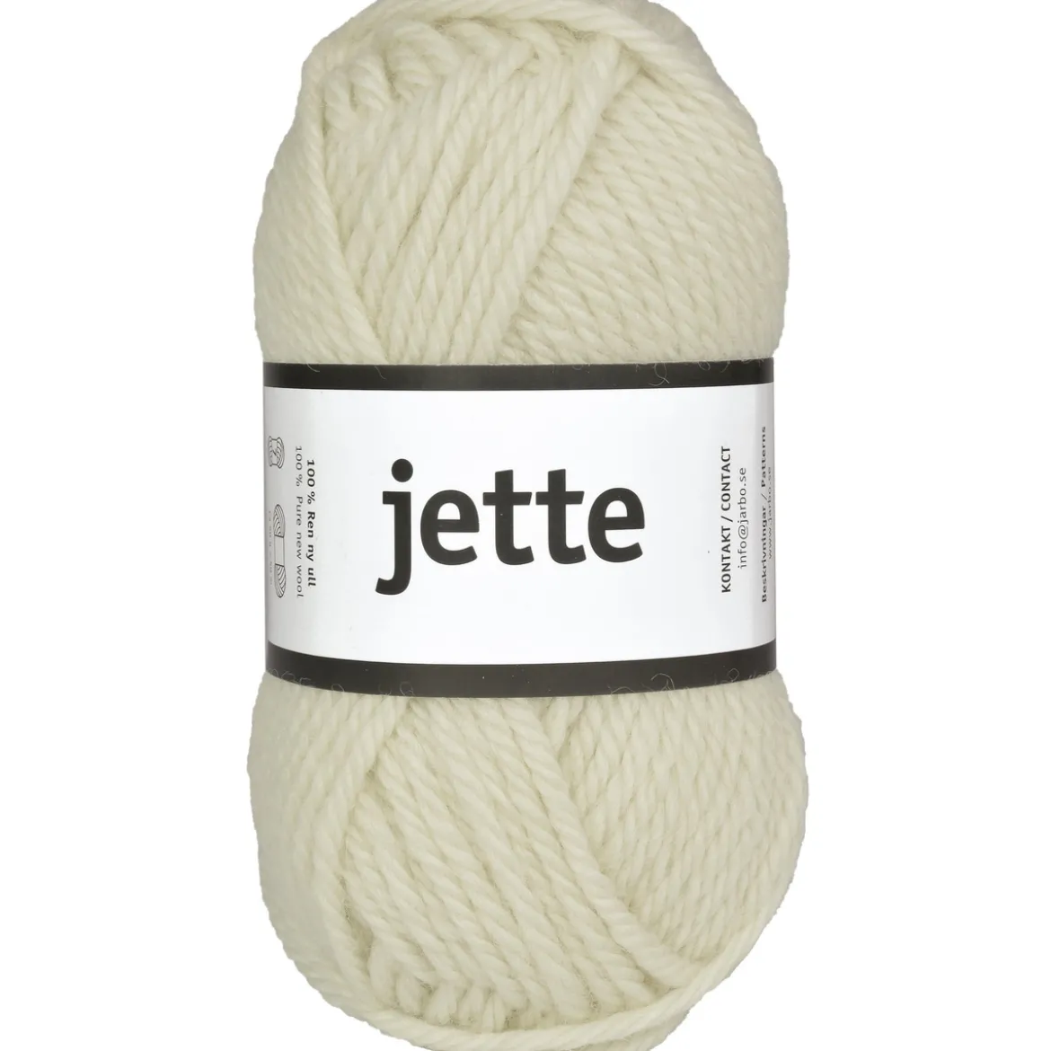 Garn Järbo Jette 50g naturvit – 26317 Vanilla white
