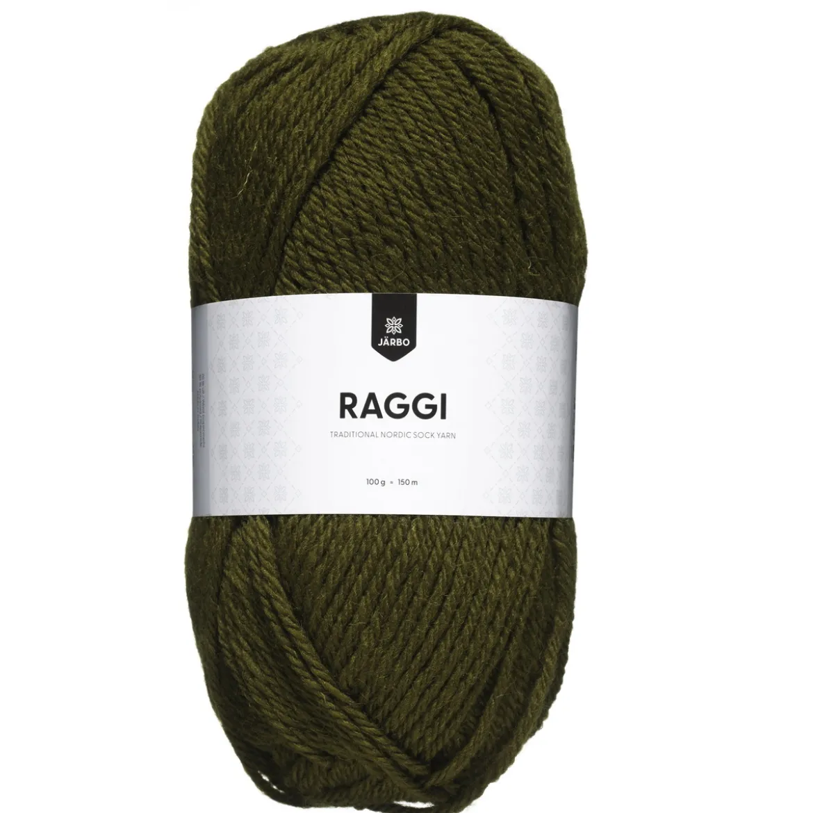 Garn Järbo Raggi 100g olivgrön – Olive green 15124