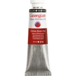 Georgian Water Mixable Oil Colour, vattenlöslig oljefärg 37 ml Permanent Red Violet Light 401