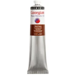Georgian Water Mixable Oil Colour, vattenlöslig oljefärg 200 ml Burnt Sienna 221