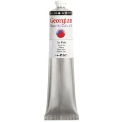 Georgian Water Mixable Oil Colour, vattenlöslig oljefärg 200 ml Zinc White 001