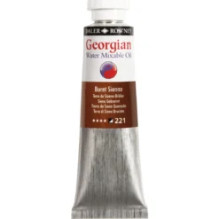 Georgian Water Mixable Oil Colour, vattenlöslig oljefärg 37 ml Burnt Sienna 221
