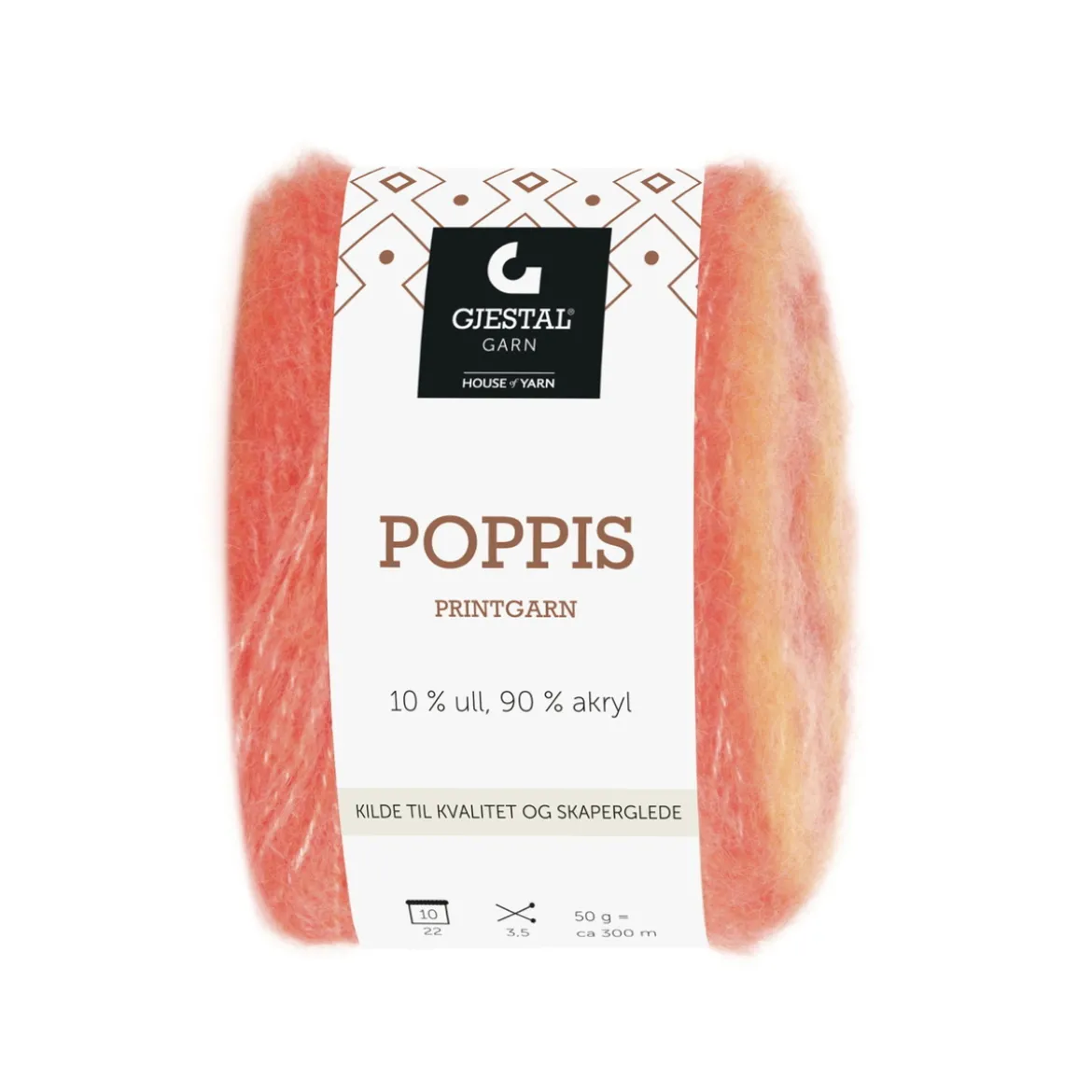 Gjestal Garn Poppis printgarn 50 g pastell – graderat garn