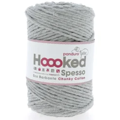 Hoooked Spesso Eco Barbante Chunky Cotton by Panduro Yarn – 500g grå, Gris S270