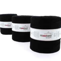 Hoooked Zpagetti Medium trikågarn 900 g svart – Black shades ZP005-01, pris per styck