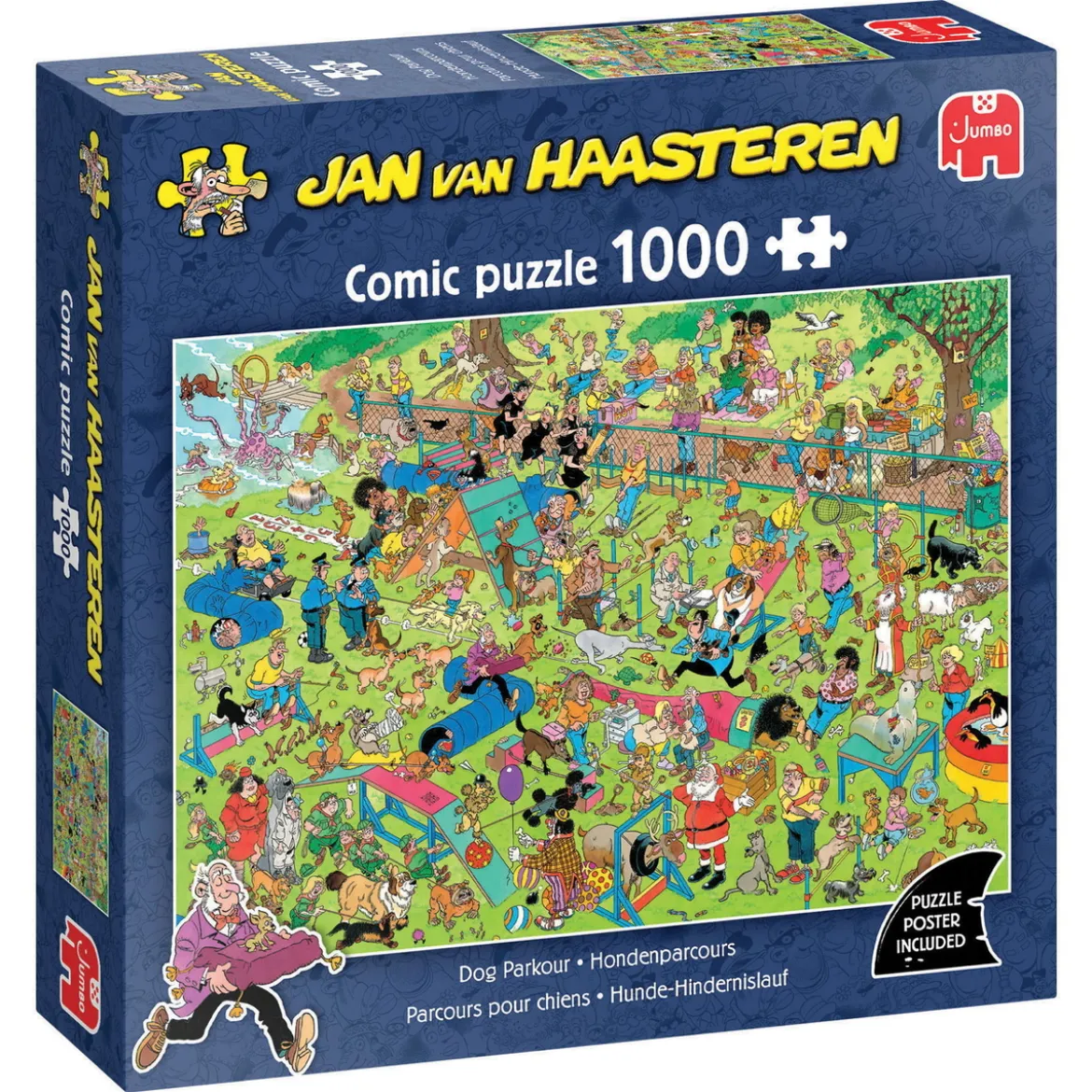Jan van Haasteren pussel Dog Parkour, 1000 bitar, 68×49 cm
