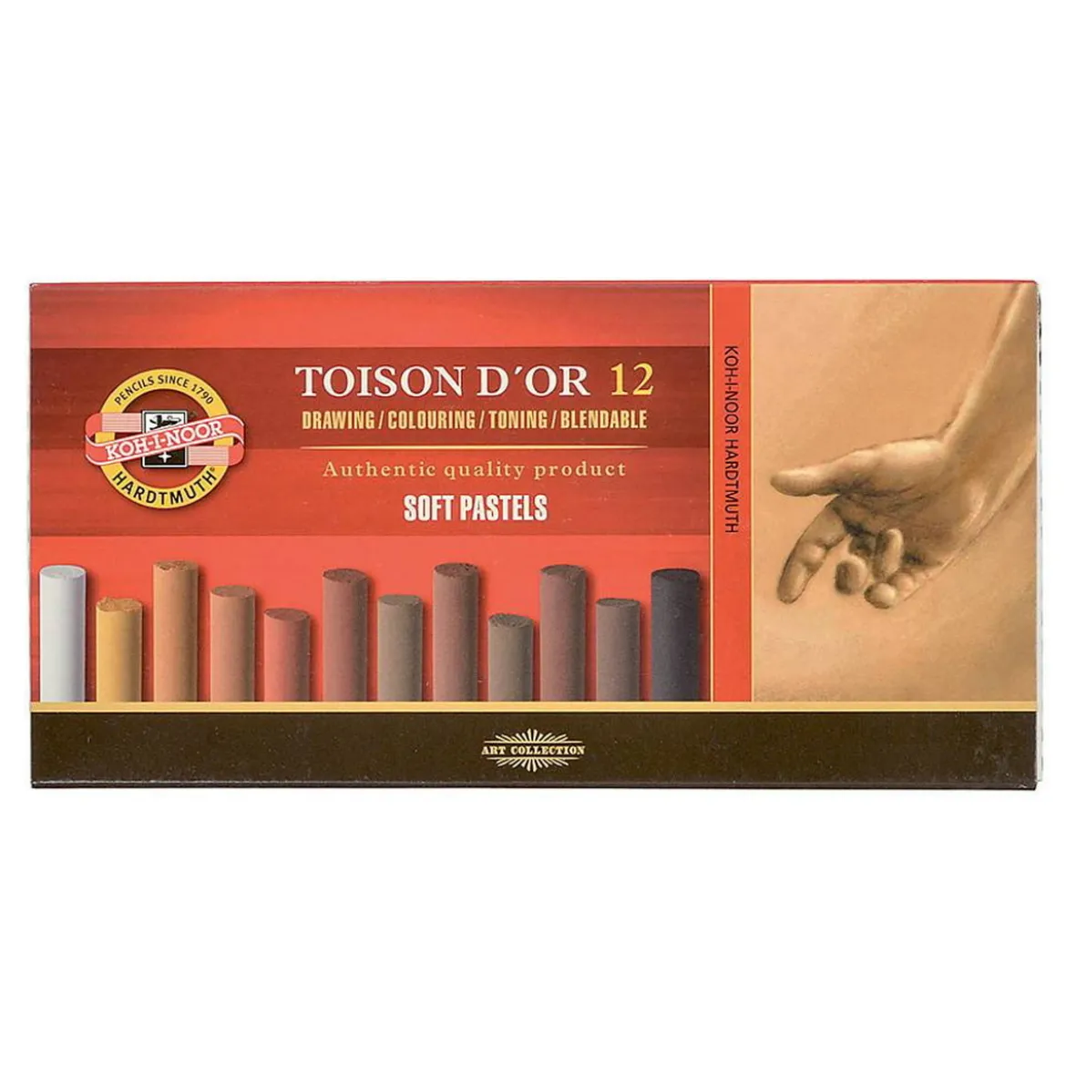 Koh-I-Noor Pastellkritor 12 br