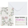 Kortkit A5 (105×148 mm) med kuvert & stickers – Blomsterknopp