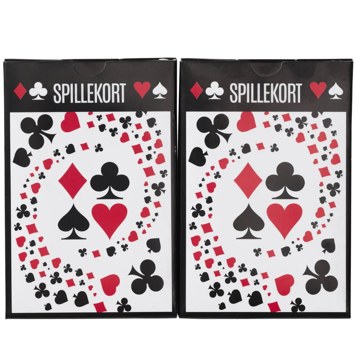 Kortlek, 2-pack kortlekar i klassiskt utförande med 52 kort + 4 jokrar