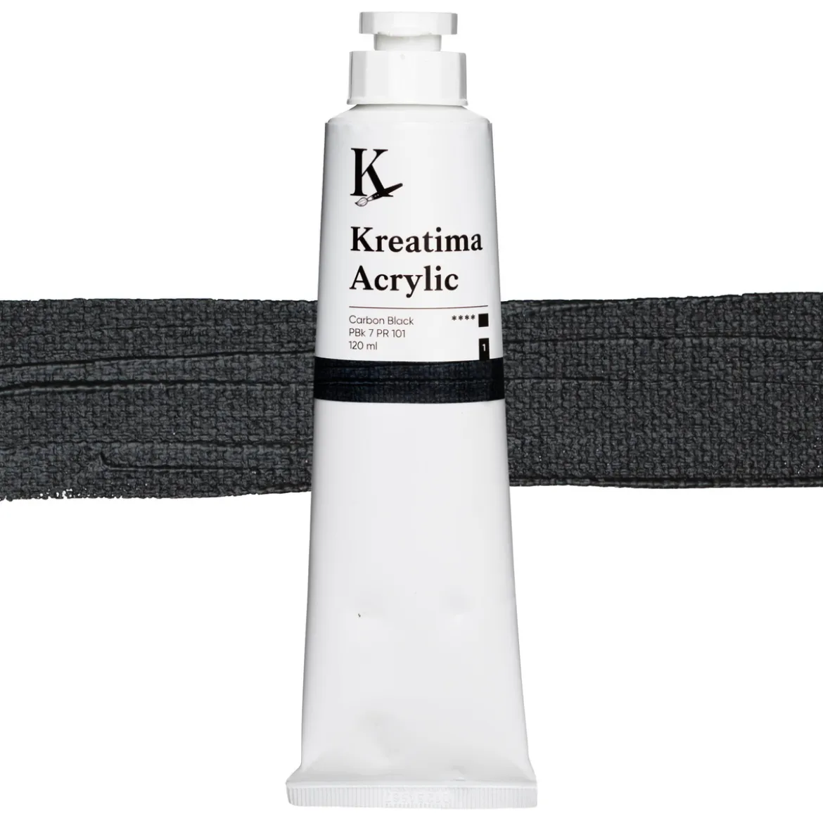 Kreatima Acrylic akrylfärg 120 ml – Carbon Black PBk 7 PR 101
