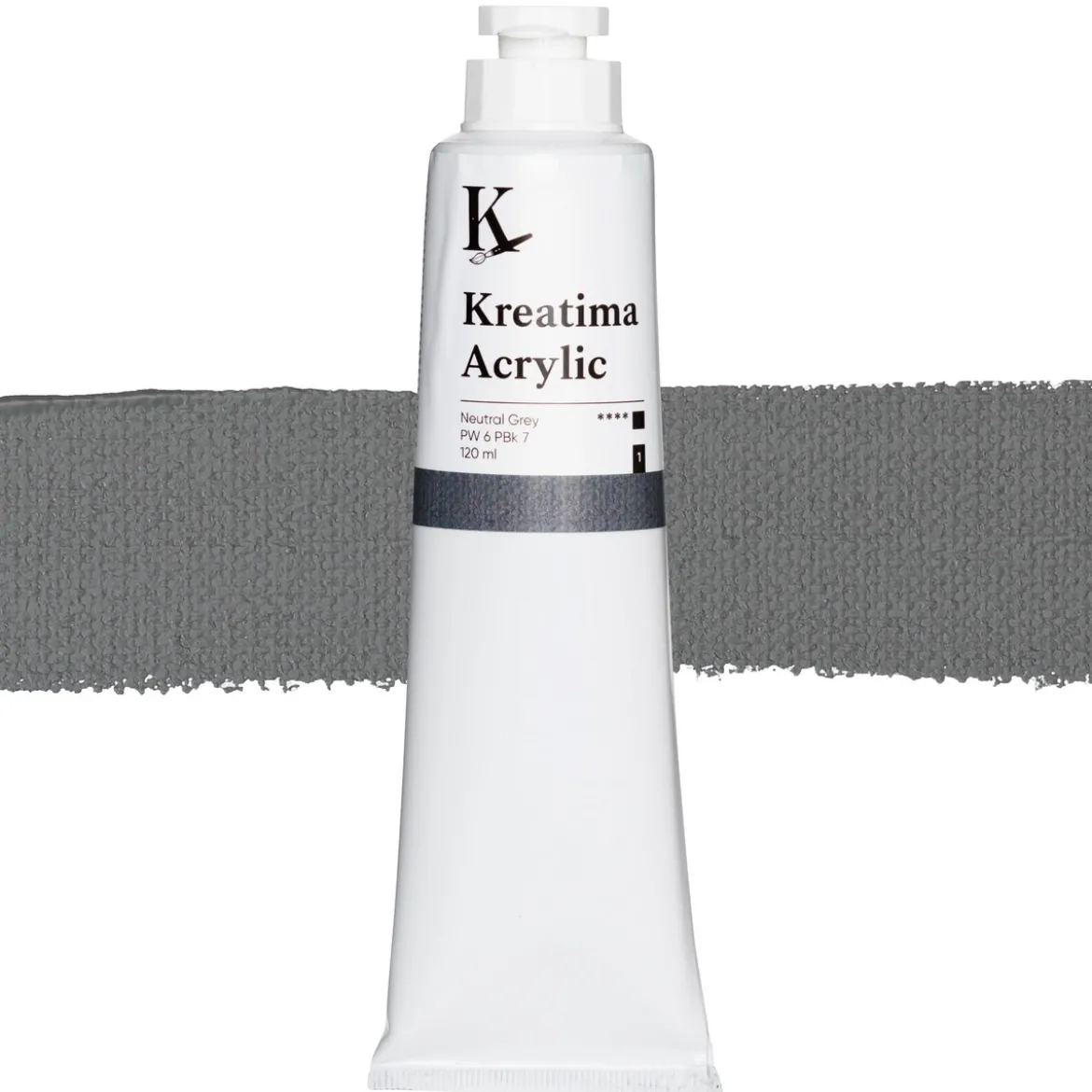 Kreatima Acrylic akrylfärg 120 ml – Neutral Grey PW 6 PBk 7