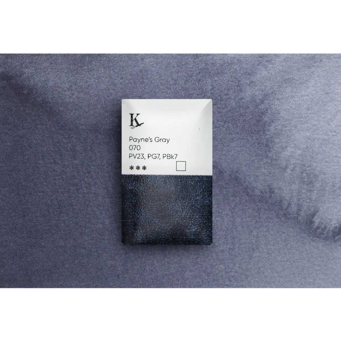 Kreatima Watercolour akvarellfärg 1/1 – Payne's Gray 070 PV23, PG7, PBk7