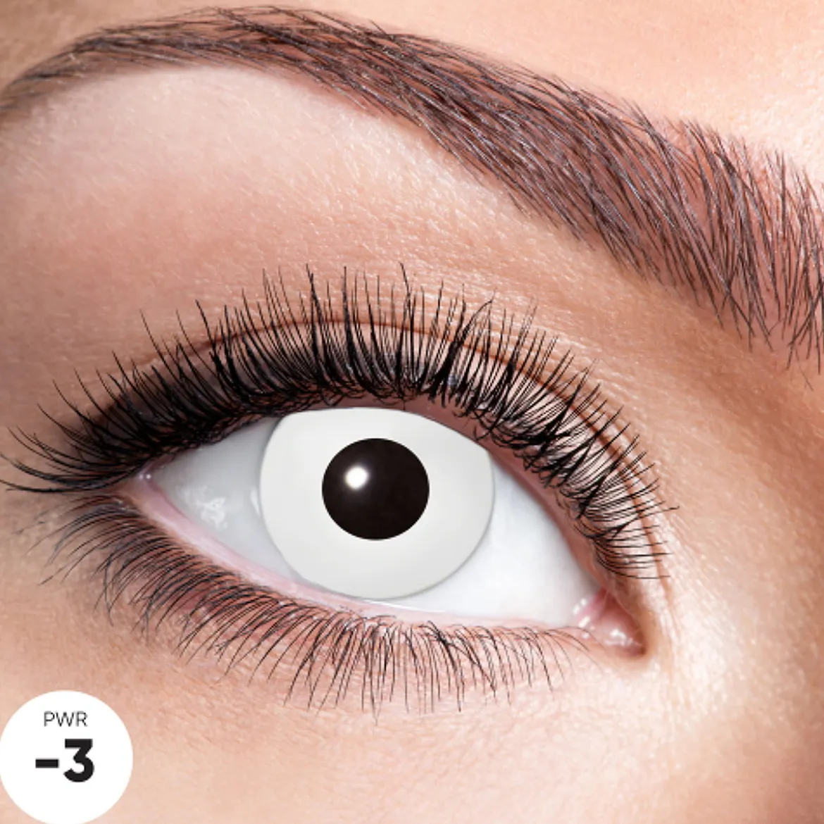 Lins White Zombie – effektlins med styrka -1,5 – pris per lins