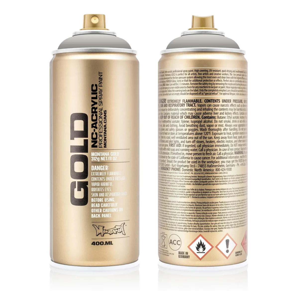 Montana Gold sprayfärg 400 ml - G7030 Iron Curtain