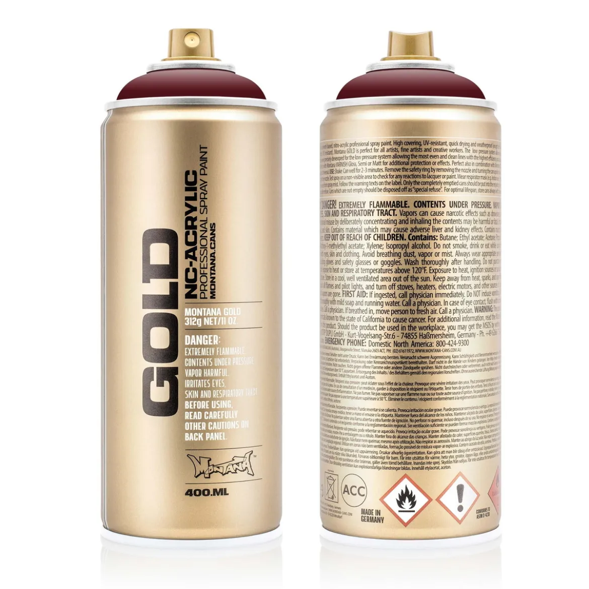 Montana Gold sprayfärg 400 ml - G3070 Purple Red