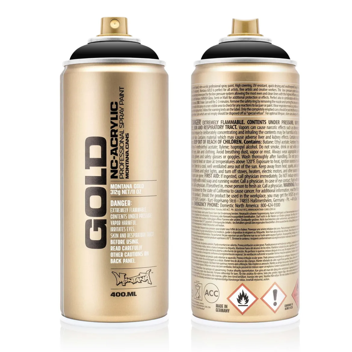 Montana Gold sprayfärg 400 ml - Shock 9000 Black