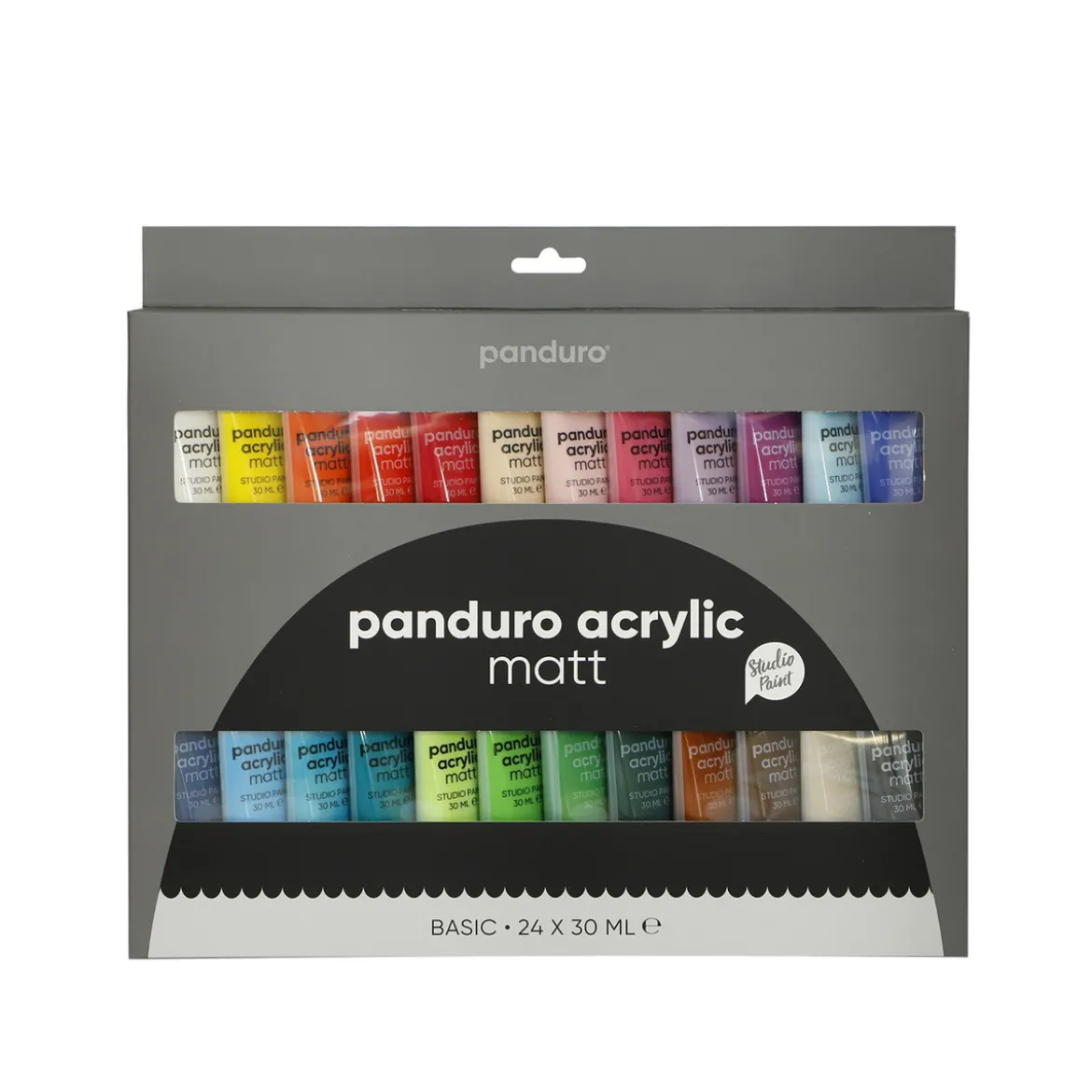 Panduro Acrylic matt set – 24×30 ml med matta akrylfärger