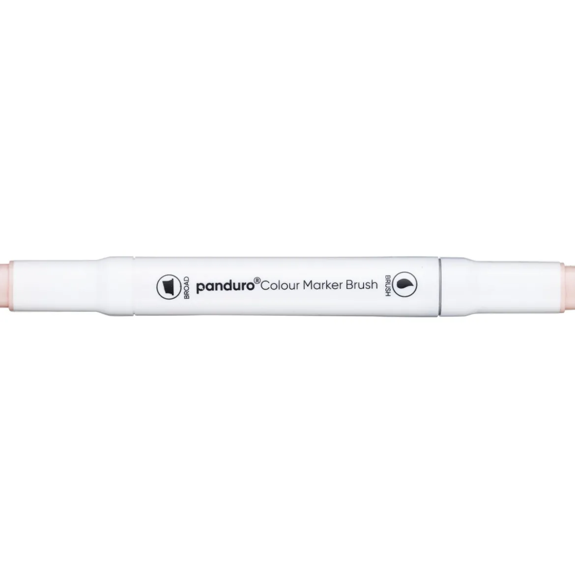 Panduro Colour Marker Brush, penselspets & snedskuren spets – Barely beige 29
