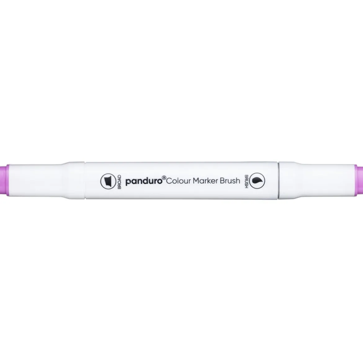Panduro Colour Marker Brush, penselspets & snedskuren spets – Pale purple 89