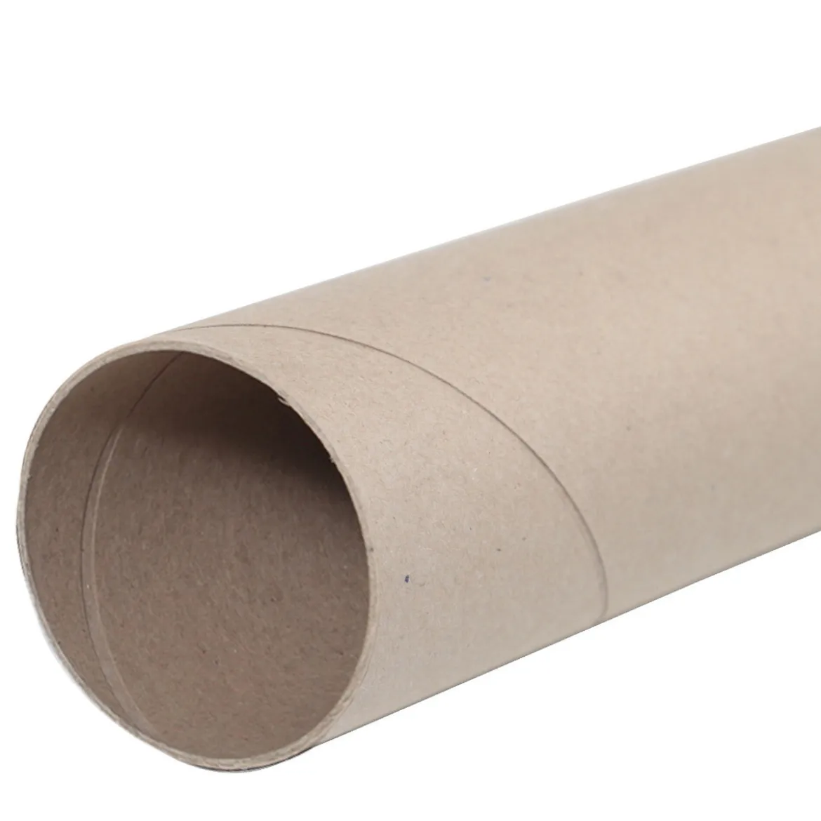Papptub av naturfärgad papp – längd 75 cm, Ø8 cm