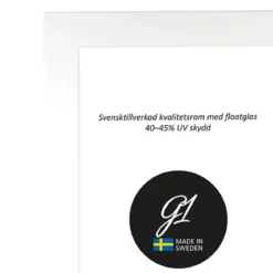 Ram 6A vit högblank 15x21cm