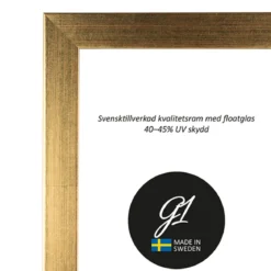 Ram 6G guld 60x80cm