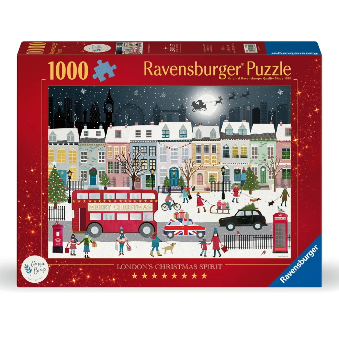 Ravensburger pussel – London Christmas Spirit, 1000 bitar, 70×50 cm