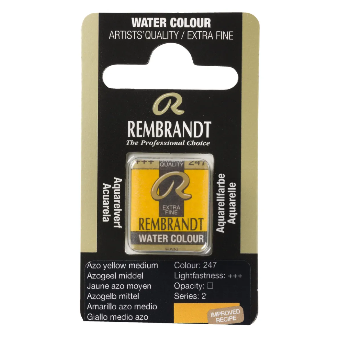Rembrandt akvarellfärg halvkopp – Brilliant Orange 264