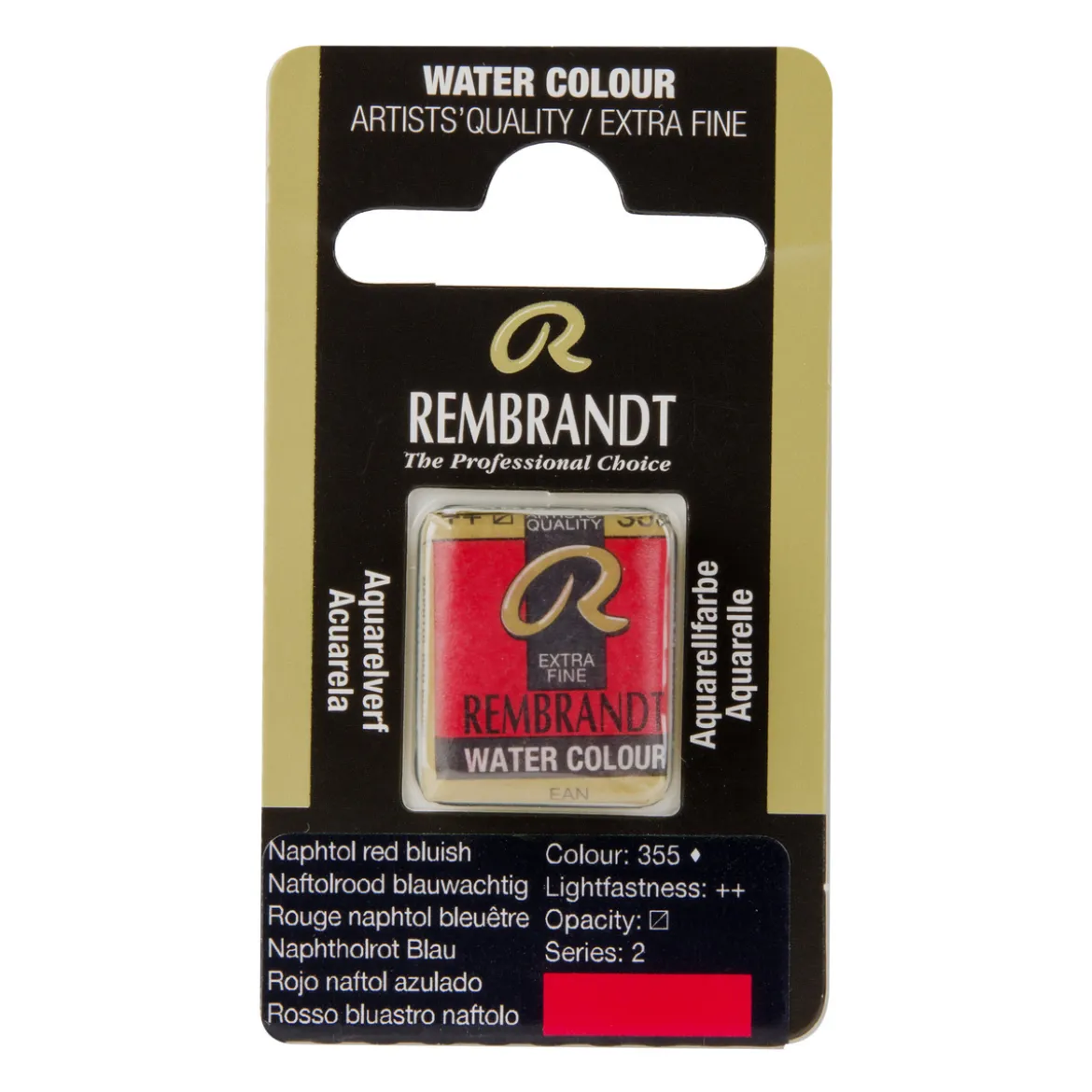 Rembrandt akvarellfärg halvkopp – Quinacridone 364