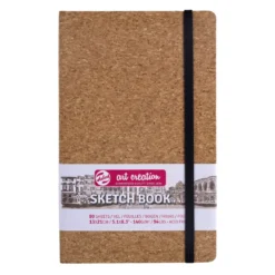 Royal Talens Art Creation Sketch skissbok 12x12 cm, naturfärgat omslag – 140 g/m², 80 ark
