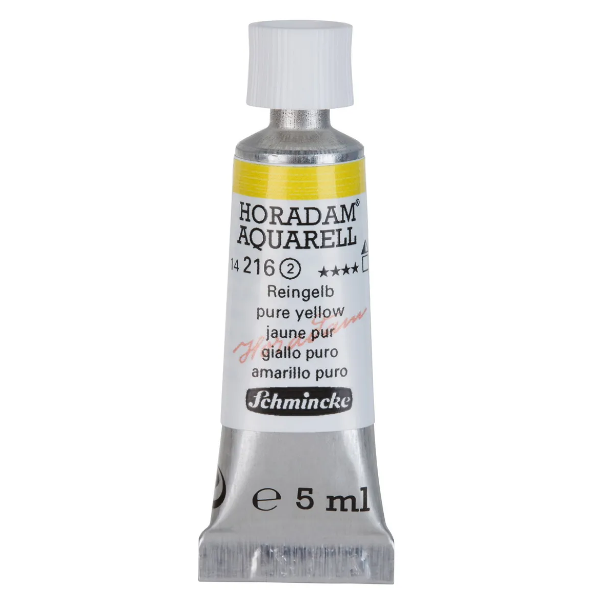 Schmincke Horadam akvarellfärg 5 ml – Pure yellow 216