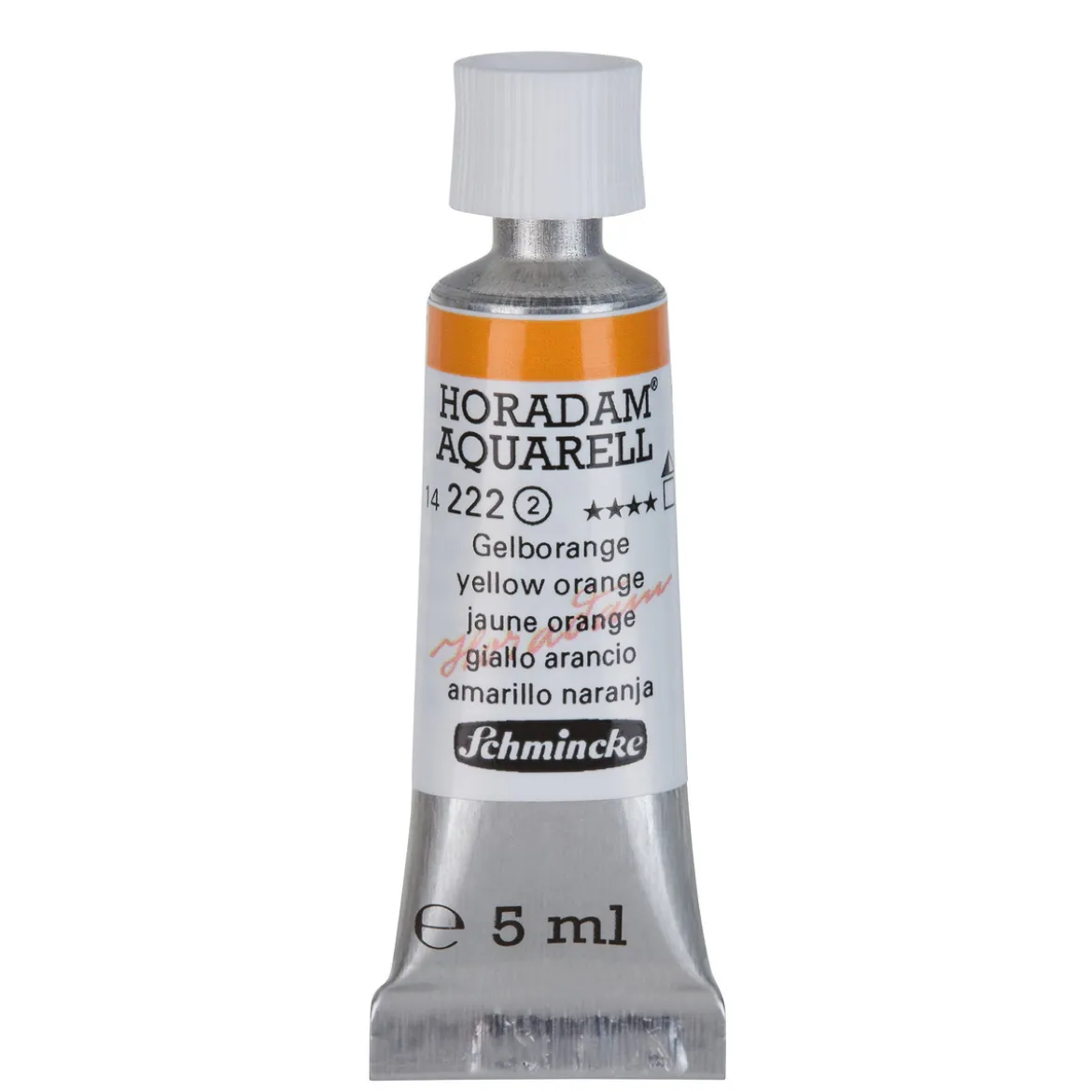 Schmincke Horadam akvarellfärg 5 ml – Yellow orange 222
