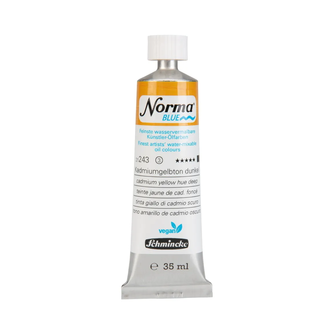 Schmincke Norma Blue vattenlöslig oljefärg 35 ml Cadmium yellow hue deep 21243