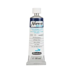 Schmincke Norma Blue vattenlöslig oljefärg 35 ml Phthalo blue 21420