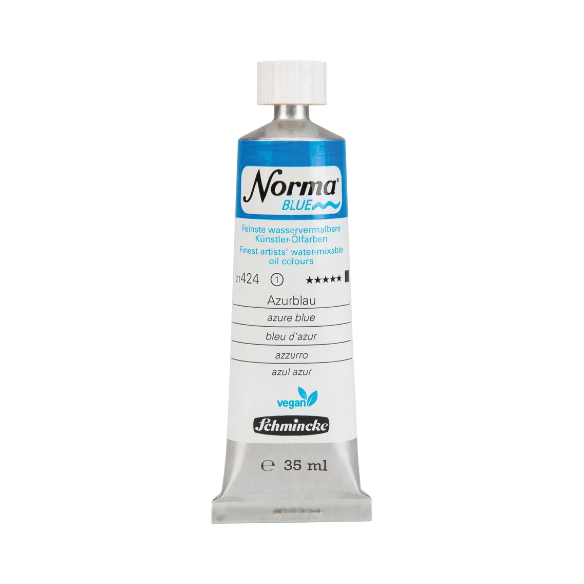 Schmincke Norma Blue vattenlöslig oljefärg 35 ml Azure blue 21422