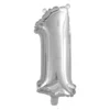 Sifferballong 1 silver 32 cm