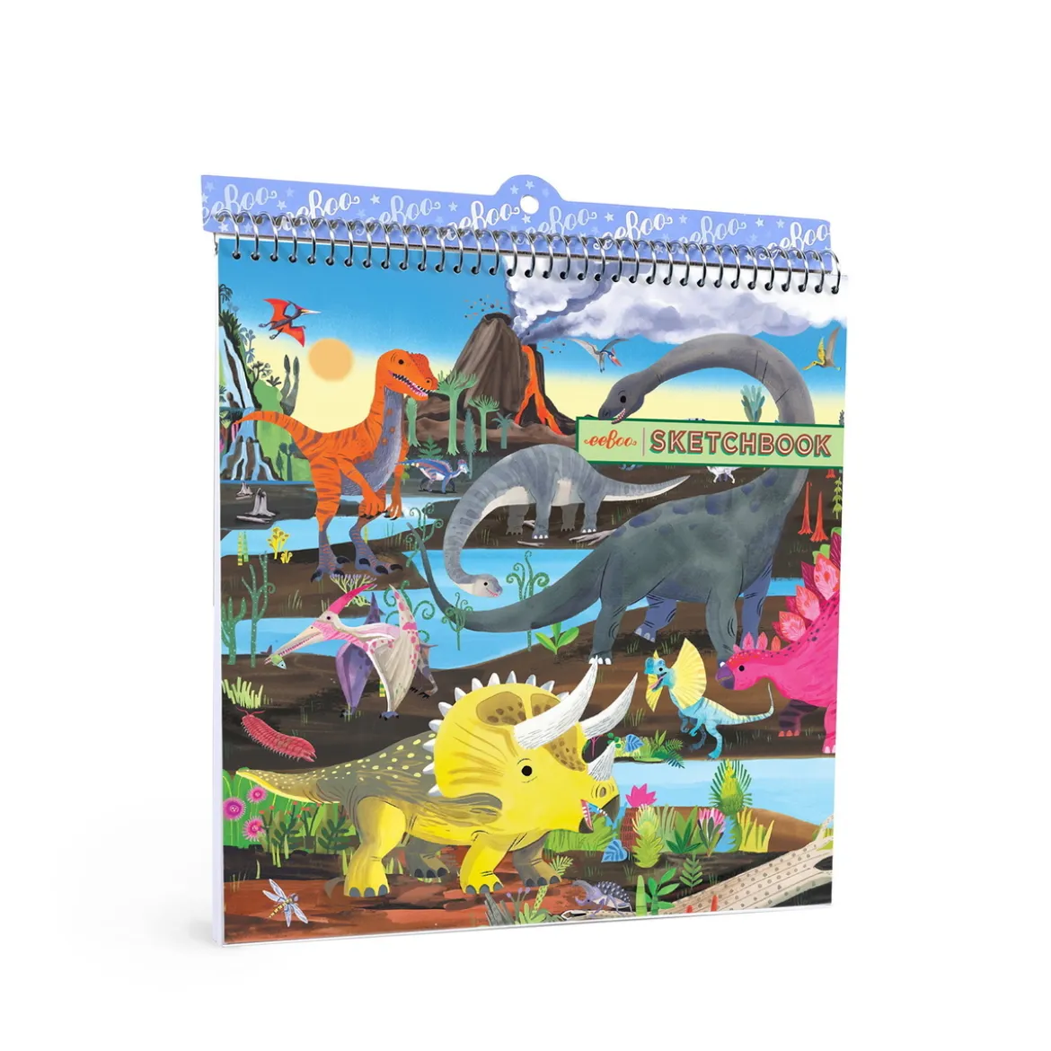 Skissblock dinosaurier, 15×15 cm, 60 sidor, 230 g/m²