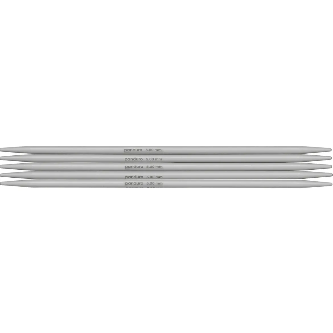 Strumpstickor, 5 st. Längd 20 cm Ø4,5 mm – aluminium