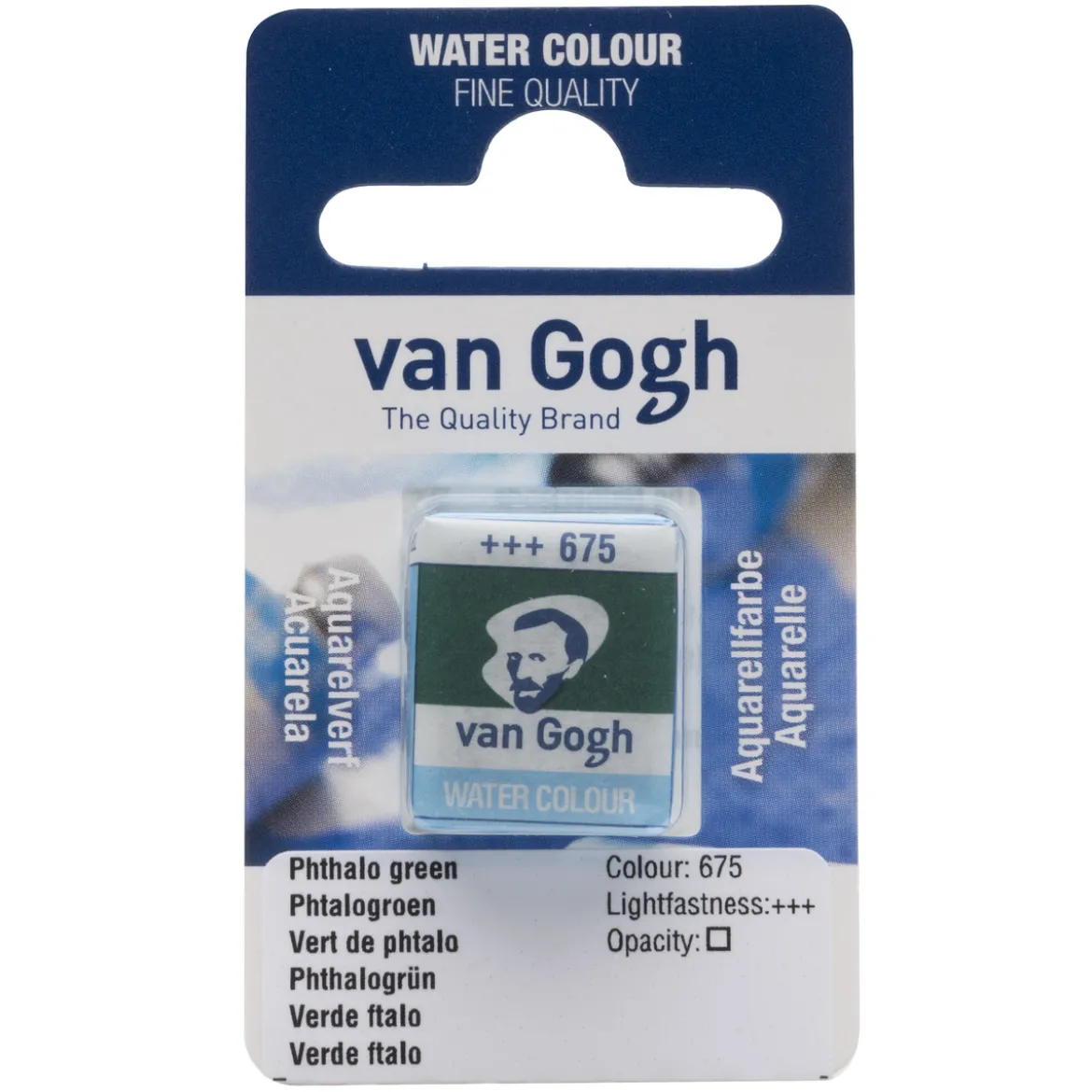 van Gogh akvarellfärg halvkopp – Ivory Black 701