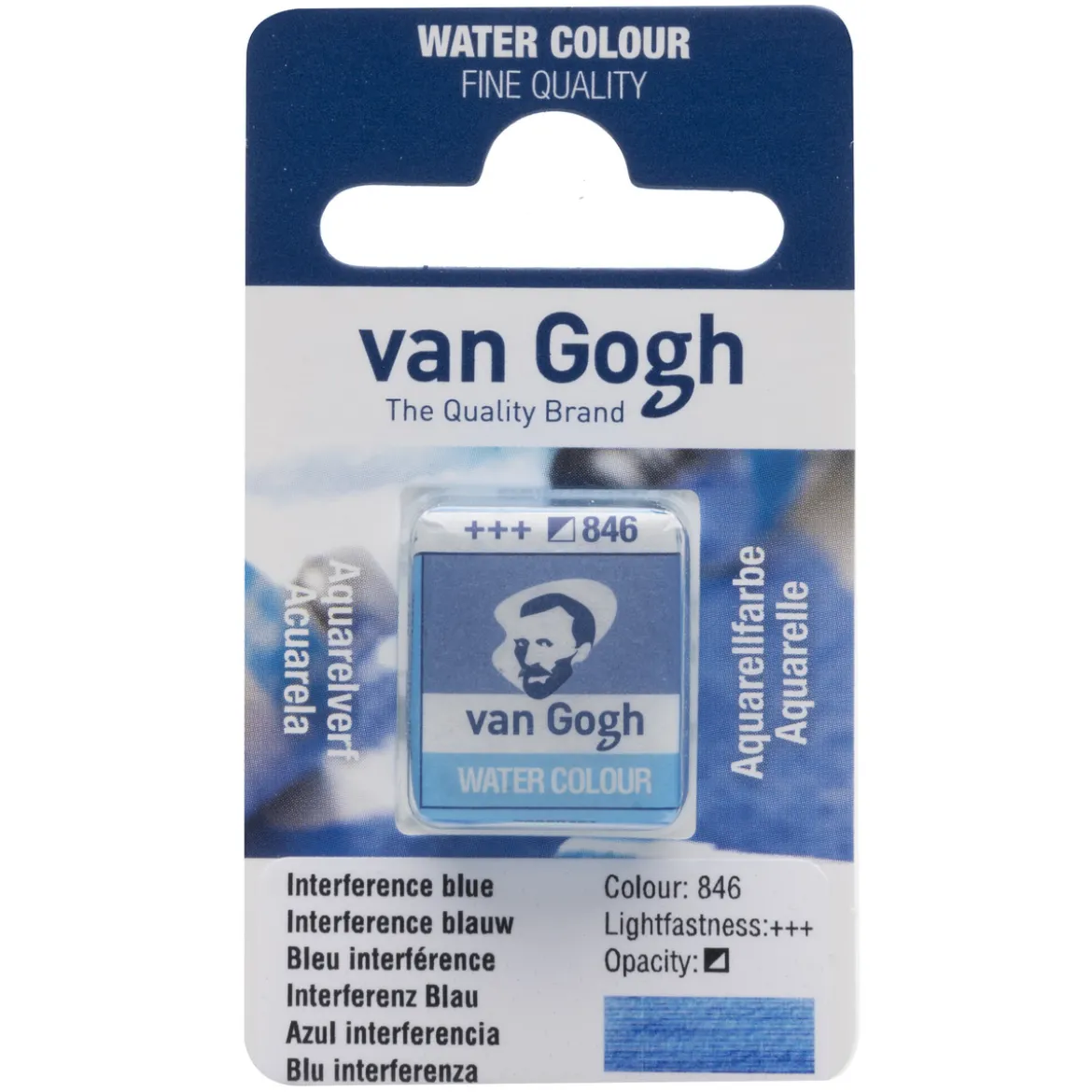 van Gogh akvarellfärg halvkopp – Interference Violet 847