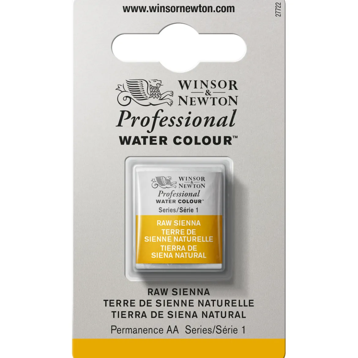 Winsor & Newton Professional akvarellfärg halvkopp Raw Sienna 552