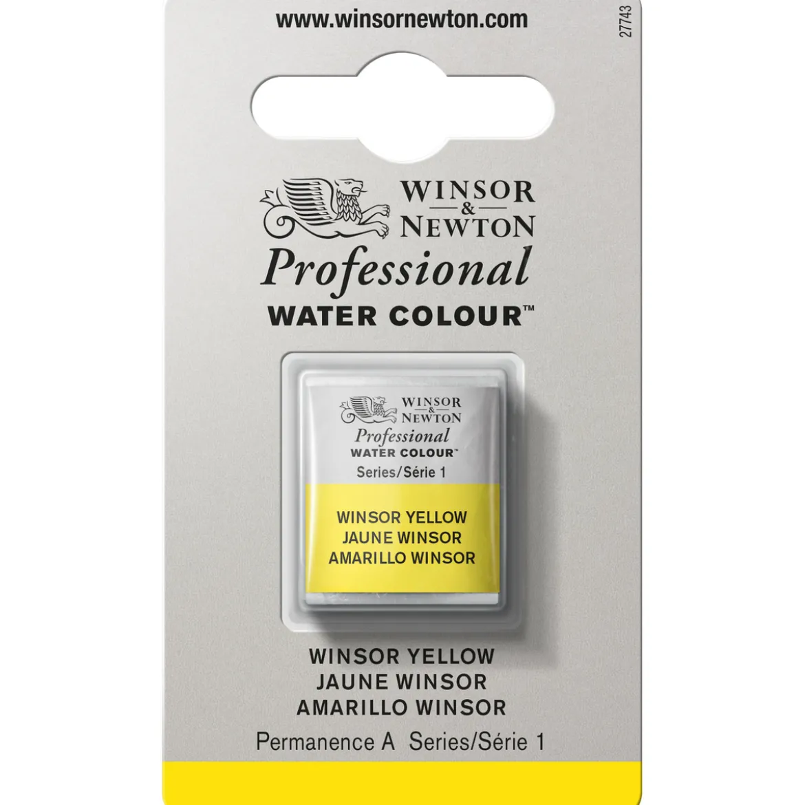 Winsor & Newton Professional akvarellfärg halvkopp Winsor Yellow Deep 731